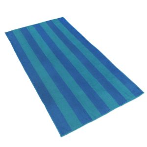 Cotton Velour Tonal Stripe Oversized 30”x60” Highly Absorbent