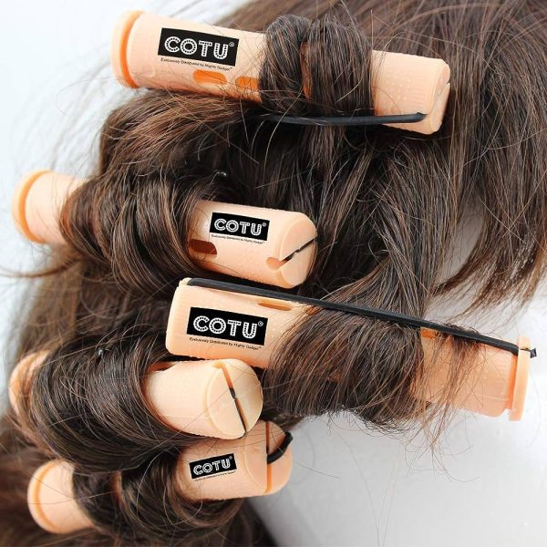 COTU (R) 48 pieces Variety Pack Perm Rods for Hair - Sizes: Small, Medium, Large