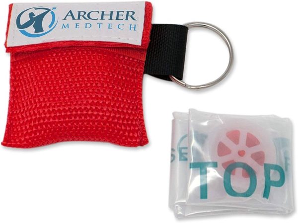 CPR Rescue Mask Keychain Emergency CPR Face Shield