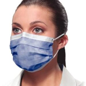 Crosstex GCIBL Latex-Free Isofluid Earloop Mask, Blue (Pack of 50)