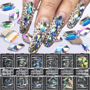 Crystals AB Nail Art Rhinestones Decorations Nail Stones for Nail Art Supplie