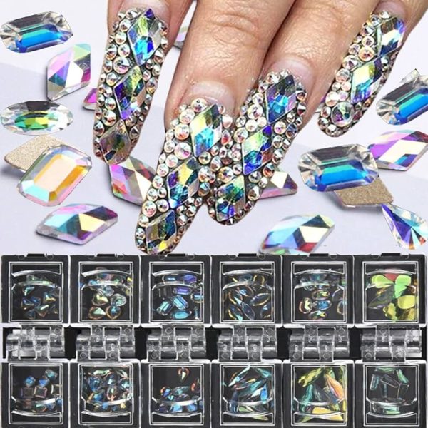 Crystals AB Nail Art Rhinestones Decorations Nail Stones for Nail Art Supplie