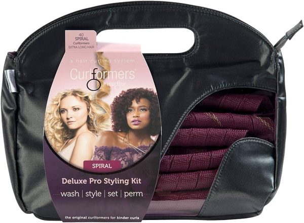 Curlformers Hair Curlers Deluxe Range Spiral Curls Styling Kit