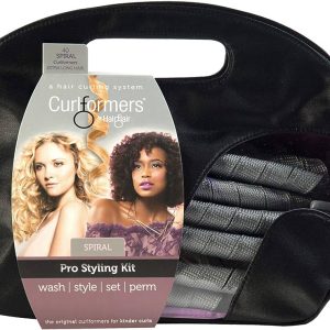 Curlformers Hair Curlers Spiral Curls Styling Kit, 40 No Heat Hair Curlers