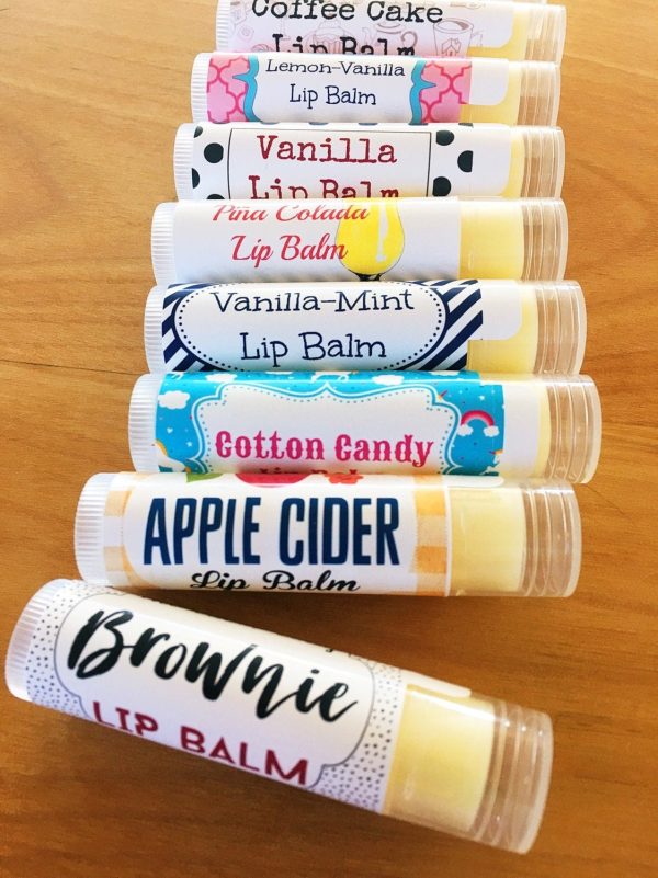 Custom Label Lip Balm (Quantity 100 Tubes) $0.49 Cents Each
