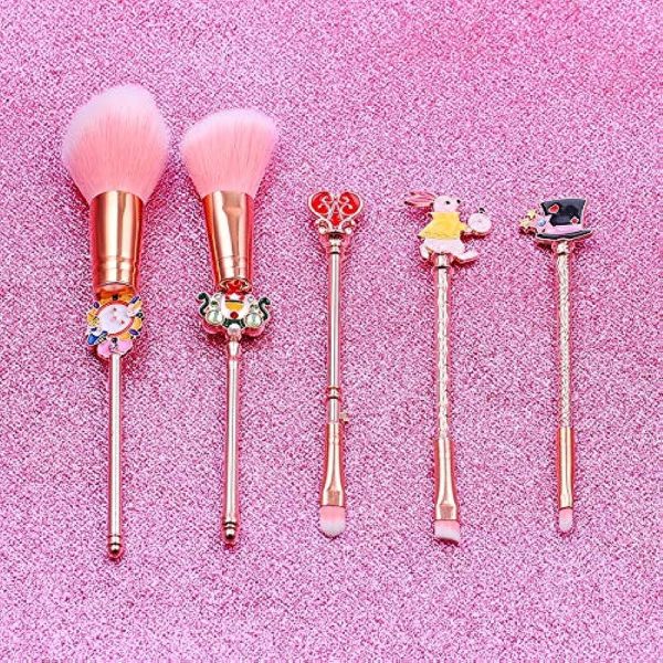 Cute Fairy Makeup Brush Set - 5pcs Wand Makeup Brushes