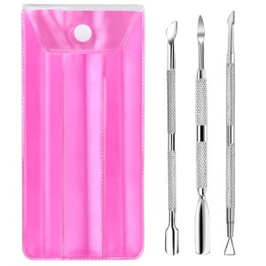 Cuticle Pusher Nail Polish Remover Stainless Steel Manicure Tool Set Gel Nail Polish