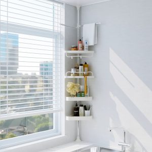 DAKEPOLE Stainless Steel Corner Stand Storage Organizer