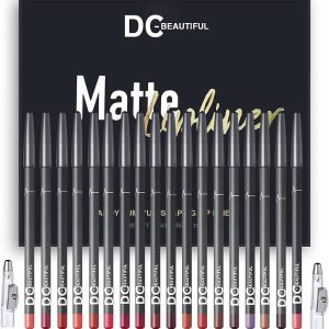 DC-BEAUTIFUL 18 Colors Lip Liners Pencil Set