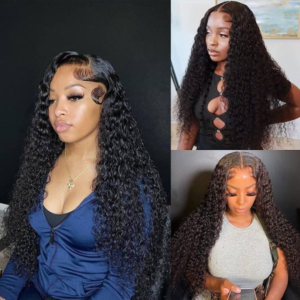 Deep Wave Lace Front Wigs Human Hair Wigs with Baby Hair 100% Unprocessed