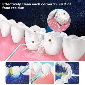 Dental Oral Irrigator or Air Flosser Liquid Pick for Teeth and Brace Cleaning