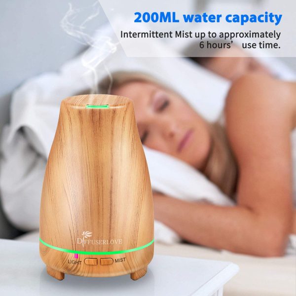 Diffuserlove Ultrasonic Cool Mist Essential Oil Diffuser