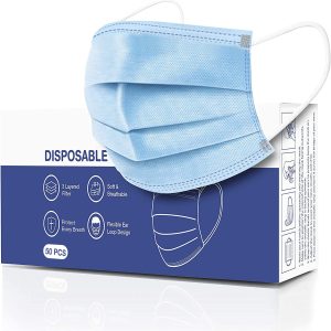 Disposable anti surgical mask blue PM2.5 Disposable Elastic Mouth Soft Breathable