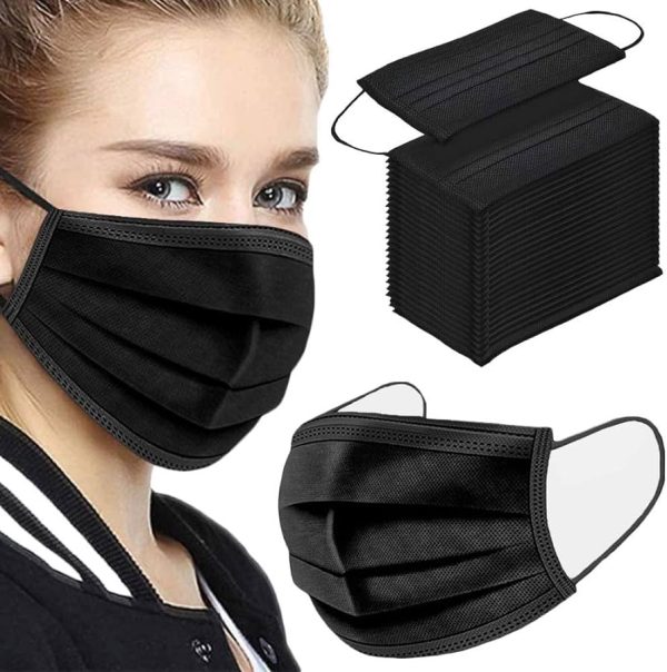Disposable Face Masks, 3 Layer Activated Carbon Mask Breathable Dust Filter Masks