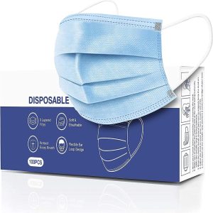 Disposable medical face masks 20pcs non-woven with three layers