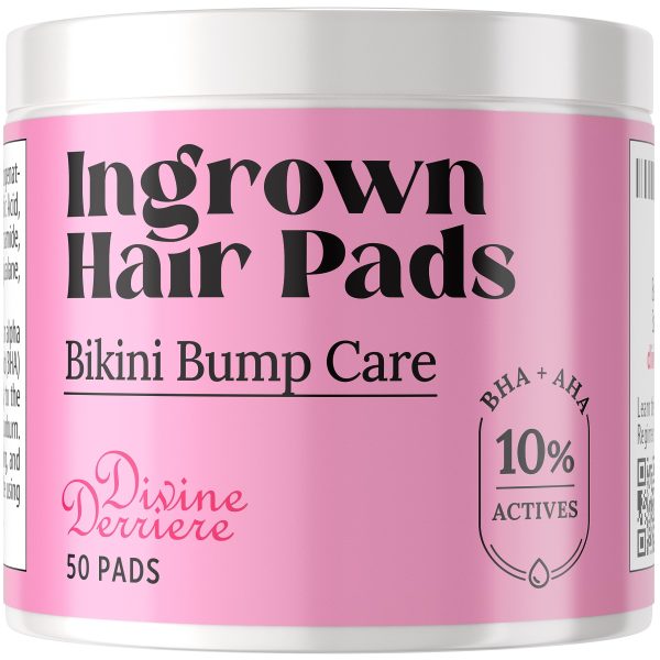 Divine Derriere Ingrown Hair Treatment Pads (Razor Bump Stopper) After Shave