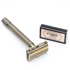 Double Edge Safety Razor - Butterfly Open Razor with 10 Japanese Stainless Steel