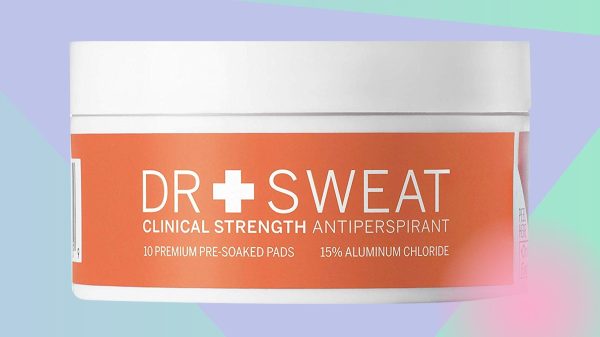 Dr. Sweat Antiperspirant Deodorant Pads for Excessive Sweating Clinical