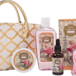 Draizee Rose Scented Home Spa Luxurious 4 Piece Relaxation