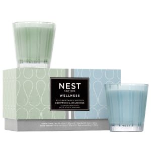 Driftwood & Chamomile Wellness Petite Candle Duo