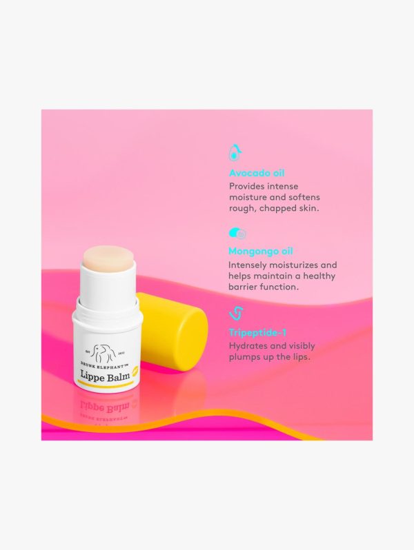 Drunk Elephant Lippe Balm - Moisturizing Lip Balm with Avocado Oil and Vitamin C.