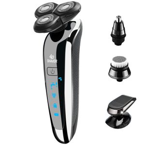 Dry Wet Waterproof Rotary Facial Shaver