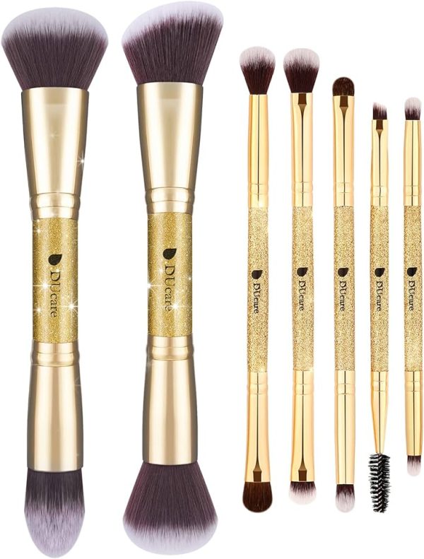 DUcare Duo End Foundation Powder Buffer Contour Brushes