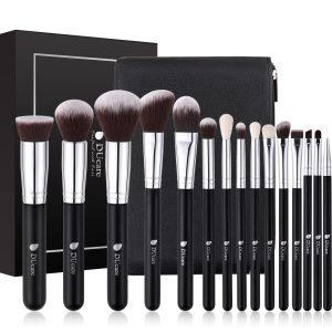 15-Piece Makeup Brush Set with Bag - Luxurious Beauty Essentials for Flawless Application