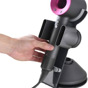 Dyson Supersonic Hair Dryer Holder, Aluminum Alloy Bracket Power Plug Holder