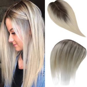 【New Arrivial】YoungSee 10inch Crown Top Hairpiece for Hair Loss Ombre Darker