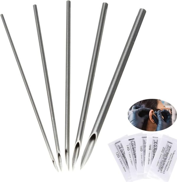 Ear Nose Piercing Needles - for Piercing Ear Nose