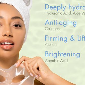 Ebanel 10 Pack Korean Collagen Face Mask Sheet, Deep Moisturizing Instant
