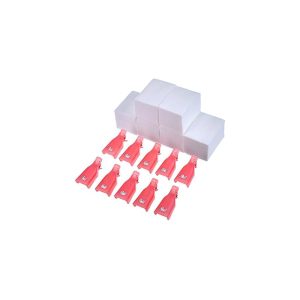 eBoot Nail Cap Clips UV Gel Polish Remover Wrap 10 Pack with 420 Pack Nail Wipe