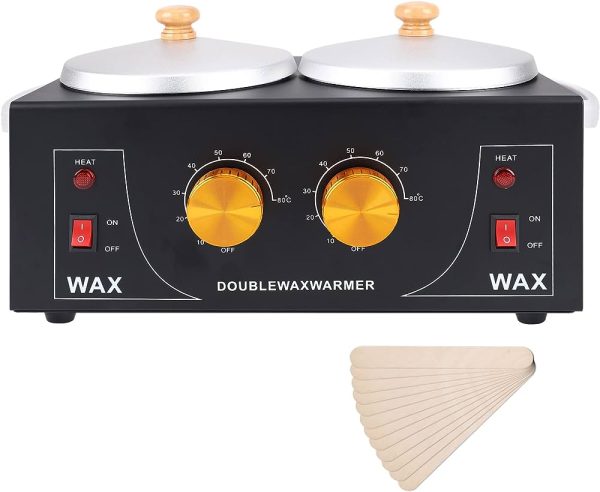 Electric Double Wax Warmer Waxing Kit Hair Removal