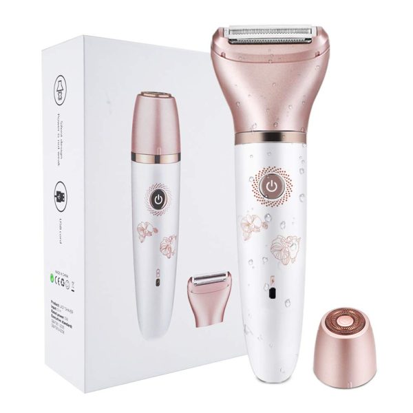 2-in-1 Electric Shaver for Women - Painless Hair Removal for Face, Legs, and Bikini