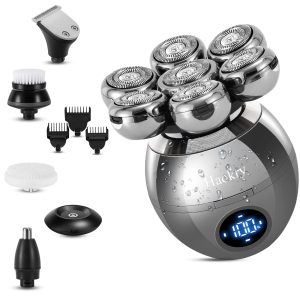 Electric Razor for Men 5 in 1 Rechargeable Electric Shaver Beard Trimmer Nose