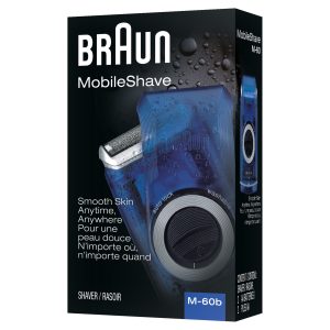 Electric Razor for Men by Braun, Mobile Electric Shaver, Washable, Blue