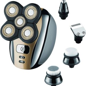 Electric Razor for Men Head Shaver for Bald Men Grooming Kit 5 in 1 Wet Dry Rotary