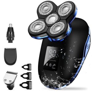Electric Razor for Men, OriHea 5 in 1 Head and Face Electric Rotary Shaver