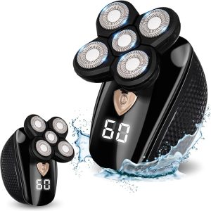 Electric shavers for Men, Cordless Rechargeable Electric Razor Bald Head Shaver