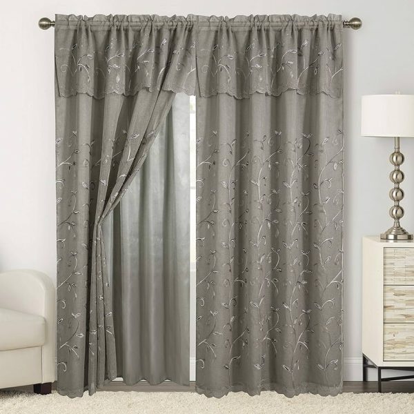 Elegant Comfort Luxury Curtain/Window Panel Set