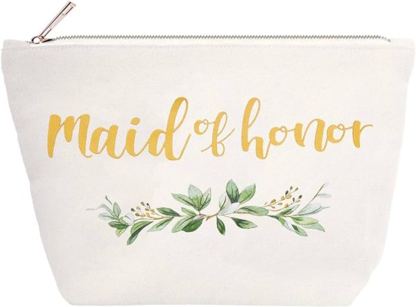 ElegantPark Maid of Honor Bridesmaid Cosmetic Bag Set