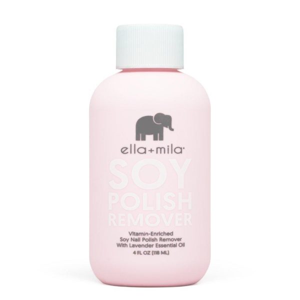 Ella+Mila Soy Nail Polish Remover - Acetone Free w/Lavender Essential Oil