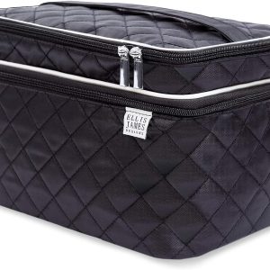 Ellis James Designs Large Travel Makeup Bag for Women