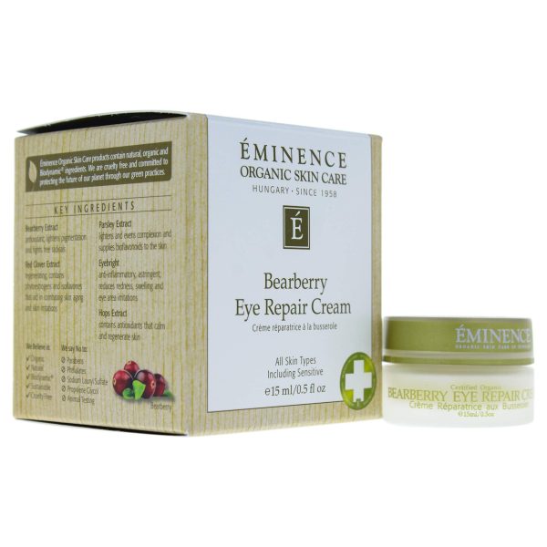Eminence Organic Skincare. Bearberry Eye Repair Cream