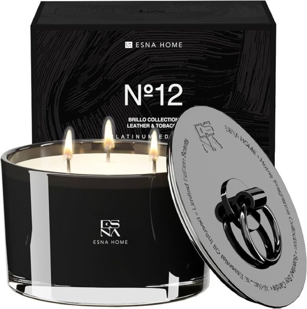 ESNA HOME 3 Wick Aromatherapy Scented Soy Candle