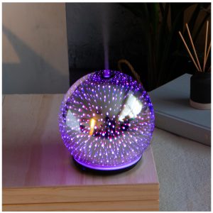Essential Oil Diffuser 3D Glass Galaxy Aromatherapy 120ml Diffuser