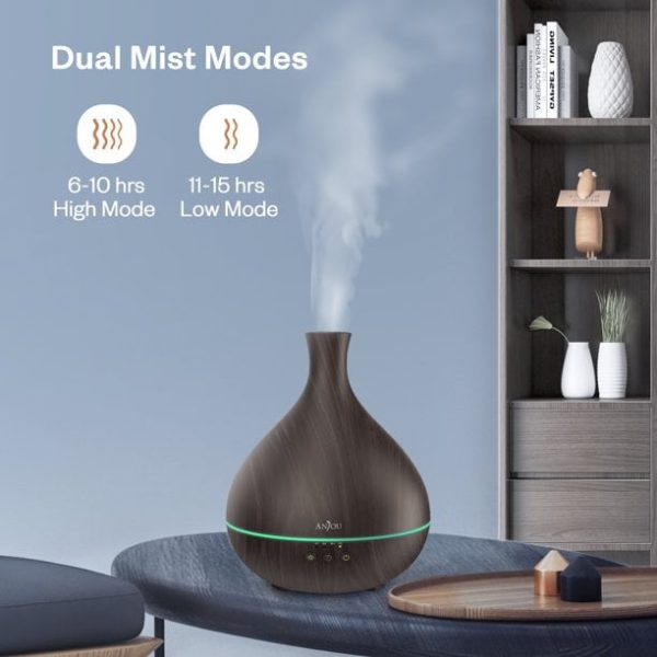 Essential Oil Diffuser, Anjou 500ml BPA Free Cool Mist Humidifier