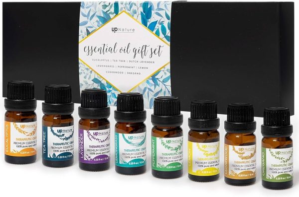 Essential Oils Set for Skin Care,Top 8×10ml Aromatherapy Premium