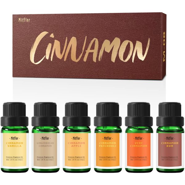 Essential Oils Set, MitFlor Top 6 Premium Grade Aromatherapy Oils Gift Set